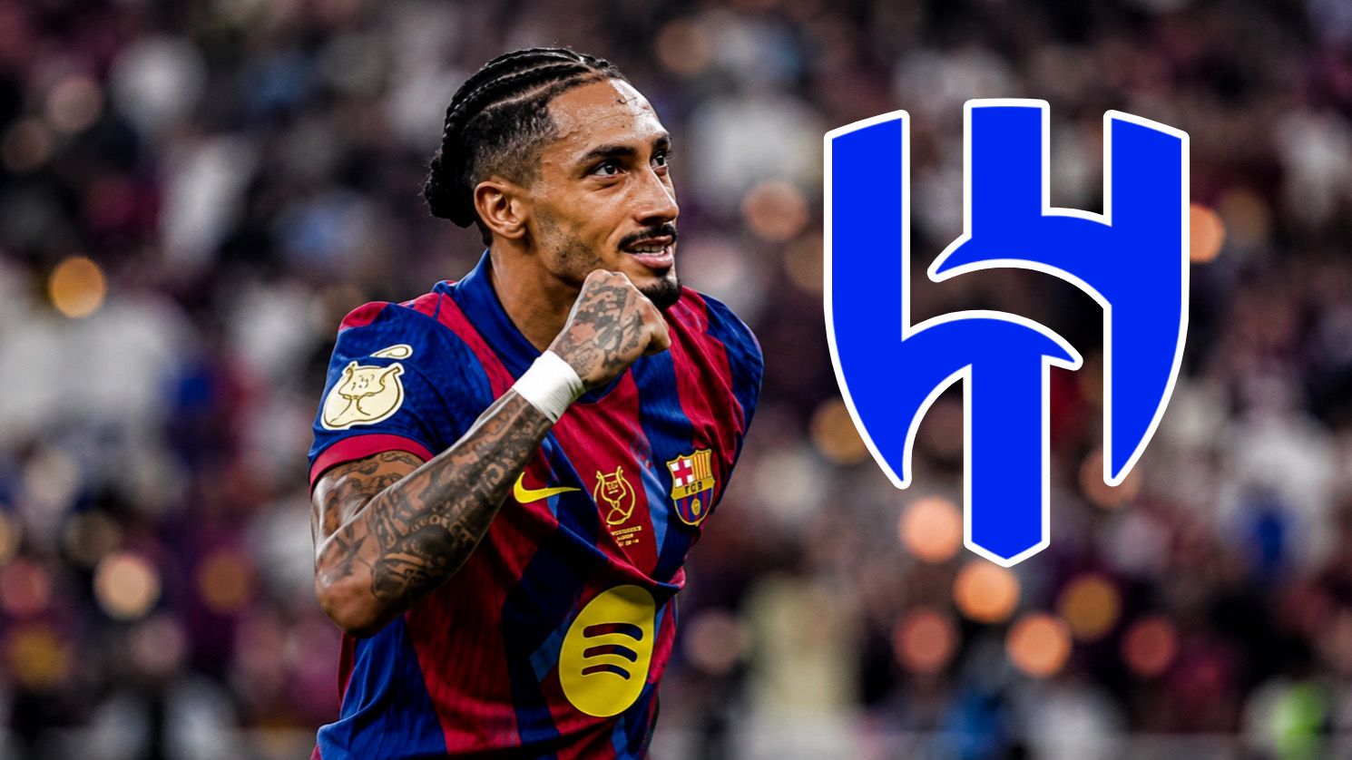 Al-Hilal prepara una oferta millonaria para intentar fichar a Raphinha tras el Mundial.