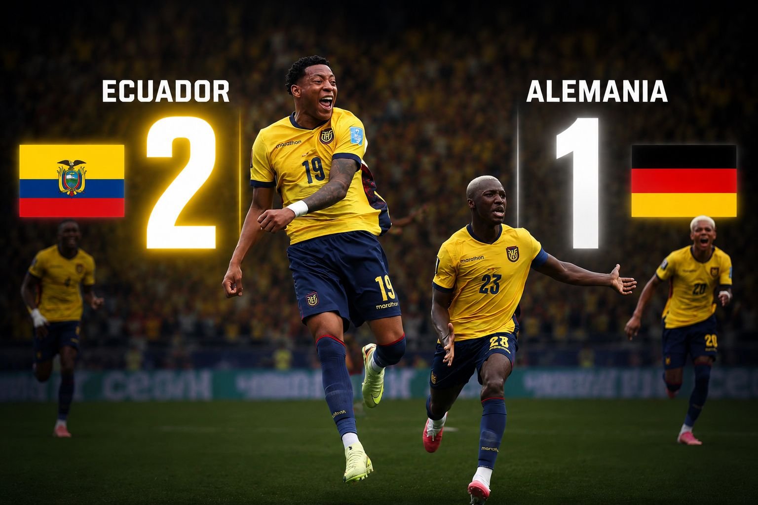 Ecuador logra un triunfo histórico ante alemania y clasifica a los dieciseisavos de la Copa del mundo